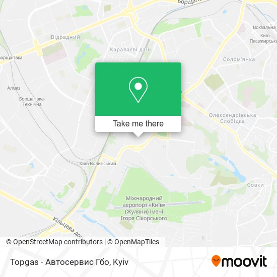 Карта Topgas - Автосервис Гбо