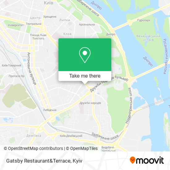 Карта Gatsby Restaurant&Terrace