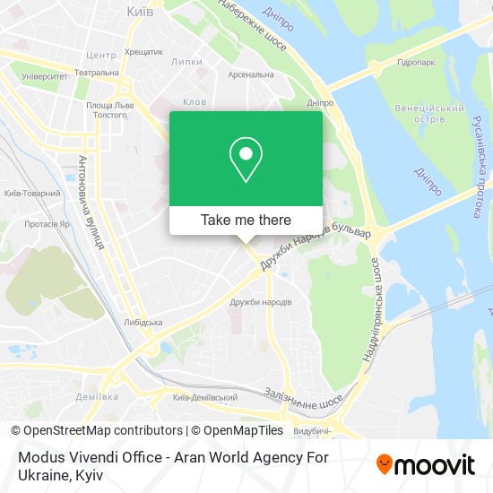 Modus Vivendi Office - Aran World Agency For Ukraine map