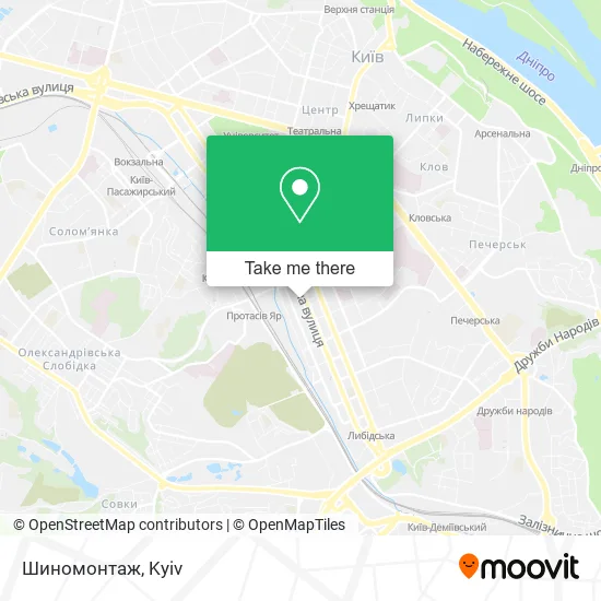 Шиномонтаж map
