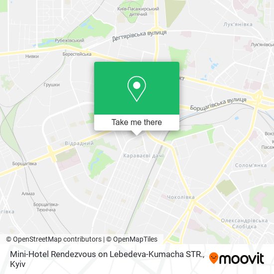 Mini-Hotel Rendezvous on Lebedeva-Kumacha STR. map