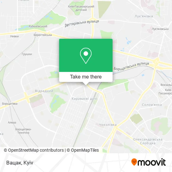 Вацак map