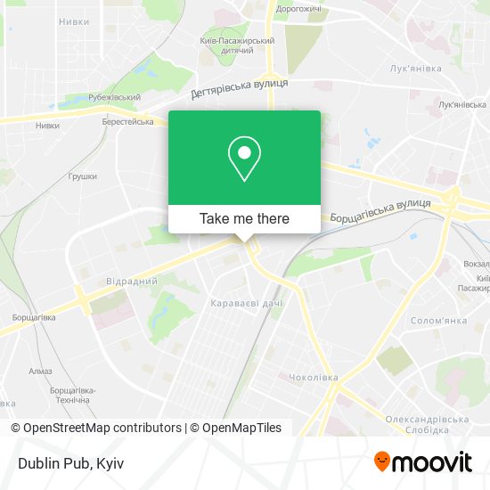 Карта Dublin Pub