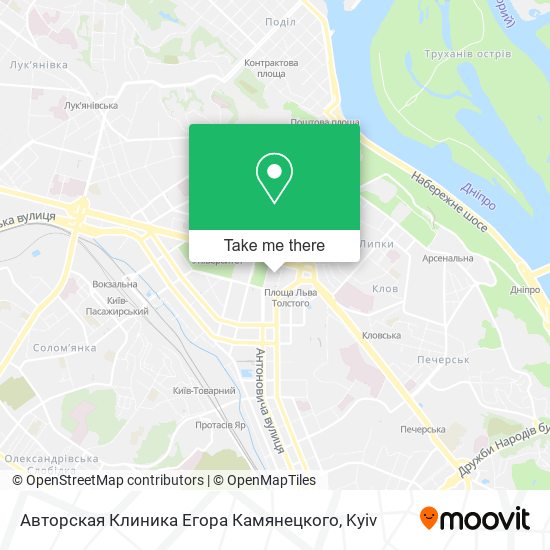Карта Авторская Клиника Егора Камянецкого