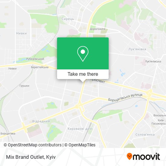 Mix Brand Outlet map