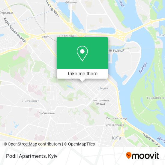 Podil Apartments map