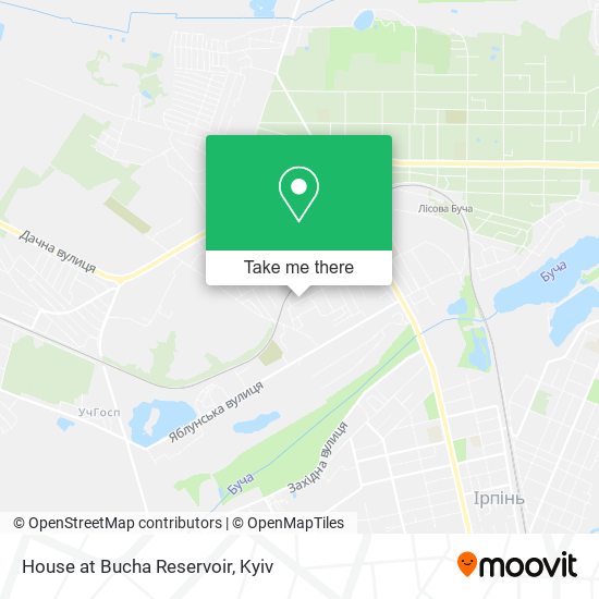 House at Bucha Reservoir map