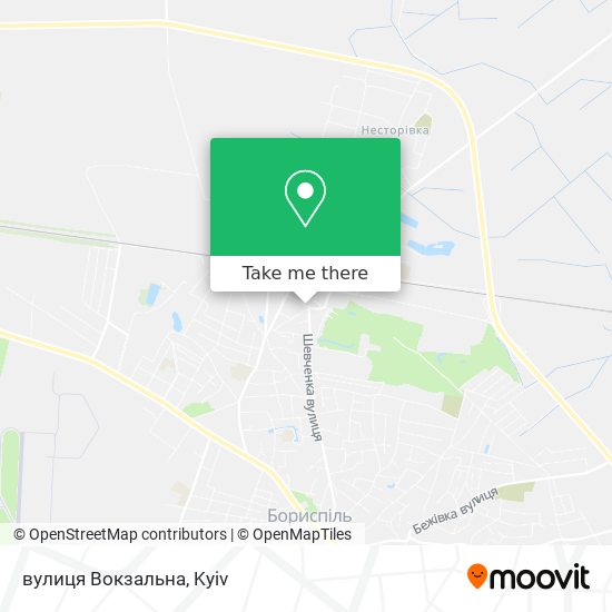 Карта вулиця Вокзальна