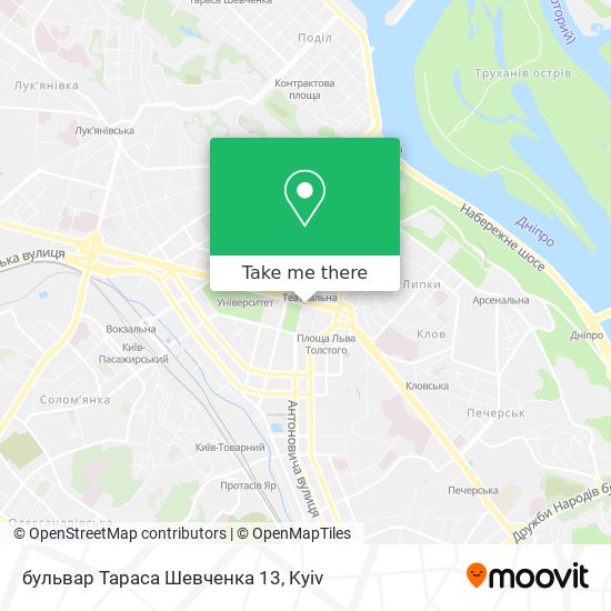 бульвар Тараса Шевченка 13 map