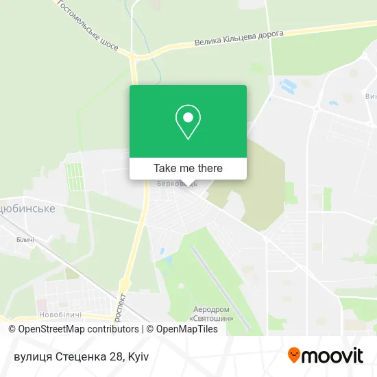 Карта вулиця Стеценка 28