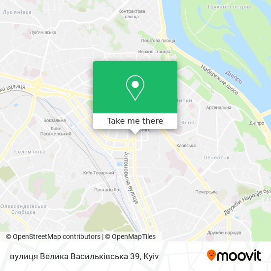 Карта вулиця Велика Васильківська 39