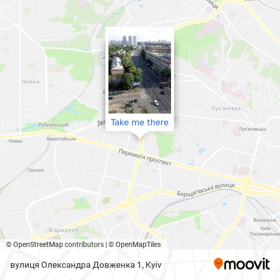 вулиця Олександра Довженка 1 map