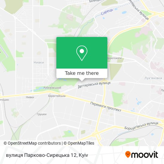 вулиця Парково-Сирецька 12 map