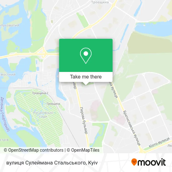 Карта вулиця Сулеймана Стальського