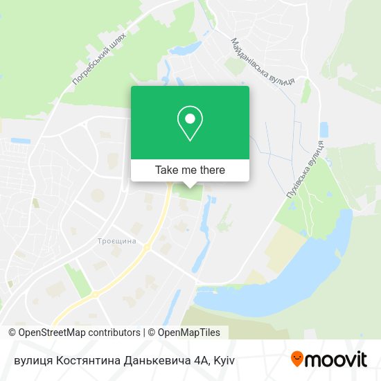 Карта вулиця Костянтина Данькевича 4А