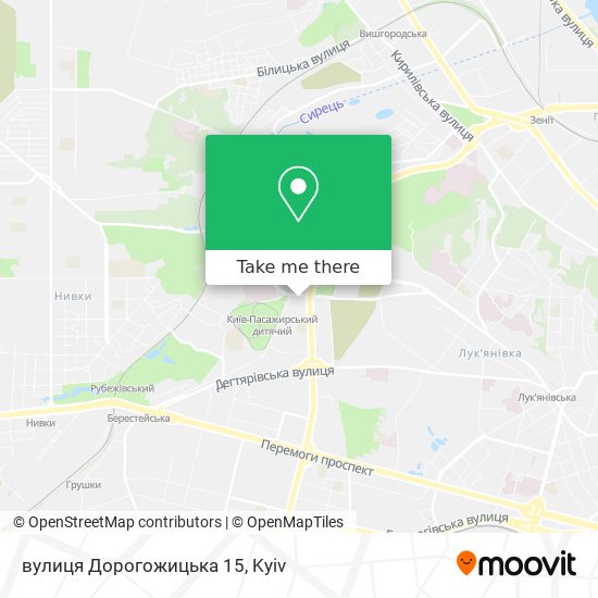 вулиця Дорогожицька 15 map