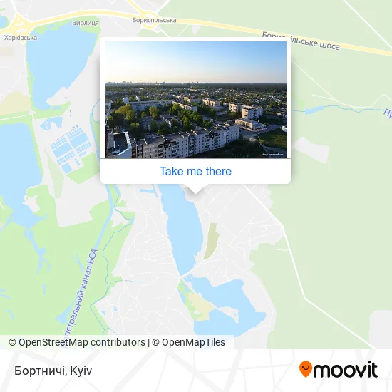 Карта Бортничі