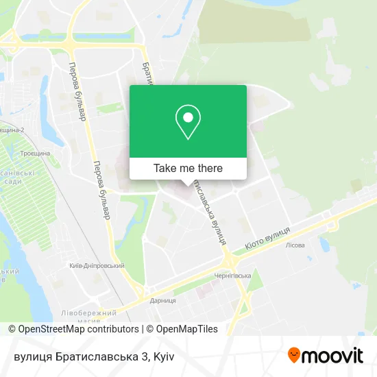 Карта вулиця Братиславська 3