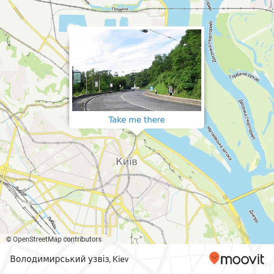 Карта Володимирський узвіз