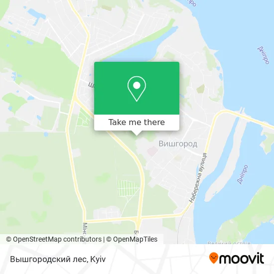 Вышгородский лес map