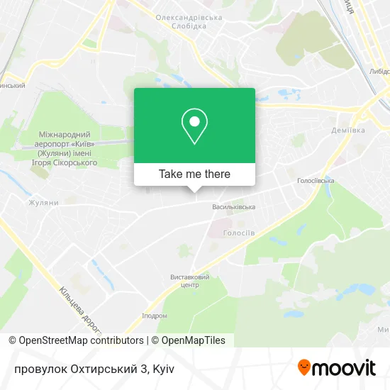 Карта провулок Охтирський 3