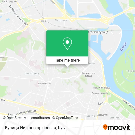Карта Вулиця Нижньоюрківська
