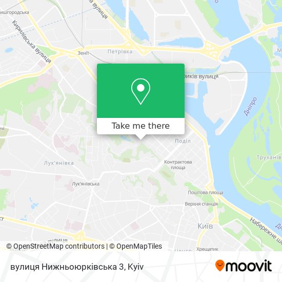 Карта вулиця Нижньоюрківська 3