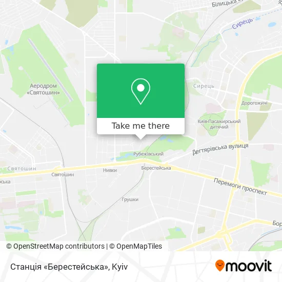 Станція «Берестейська» map