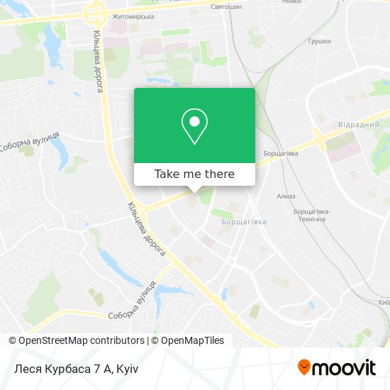 Леся Курбаса 7 А map