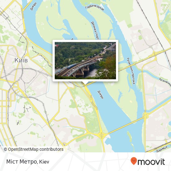 Міст Метро map
