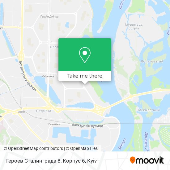 Героев Сталинграда 8, Корпус 6 map