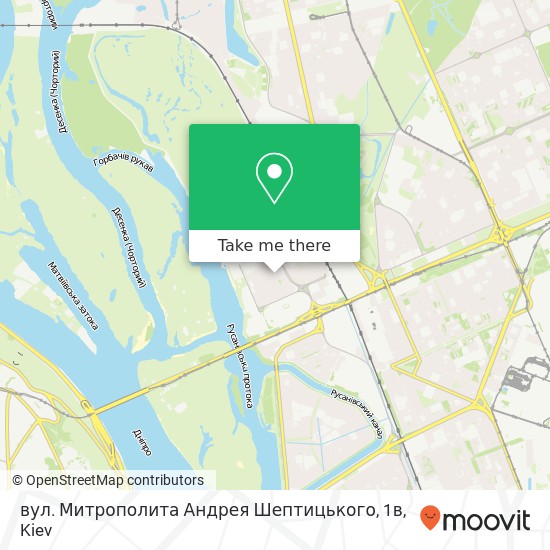 вул. Митрополита Андрея Шептицького, 1в map