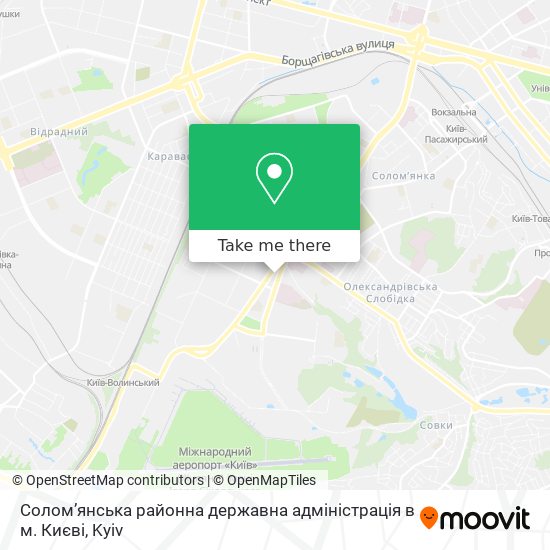 Солом’янська районна державна адміністрація в м. Києві map