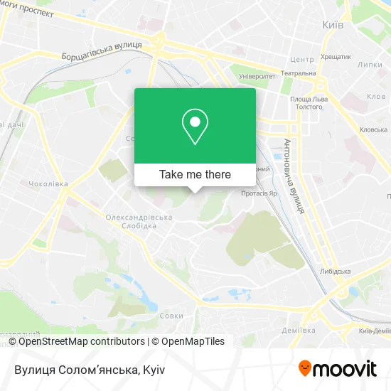 Карта Вулиця Солом’янська