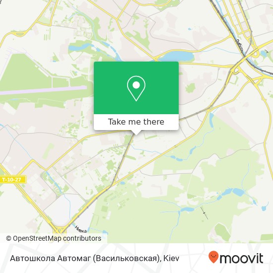 Автошкола Автомаг (Васильковская) map