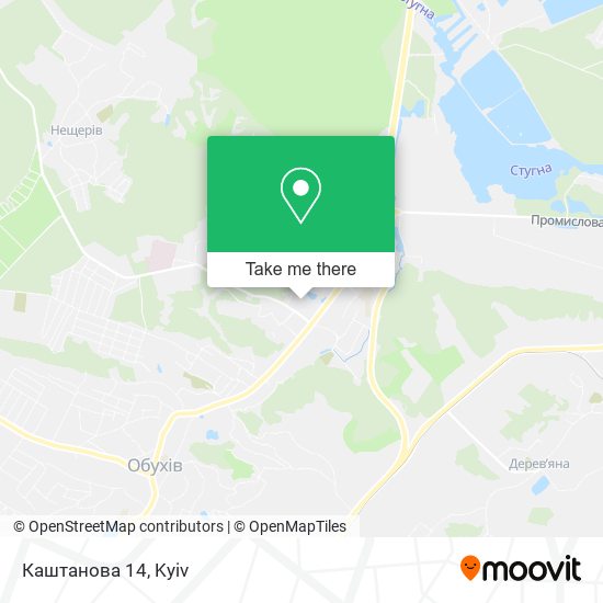 Каштанова 14 map