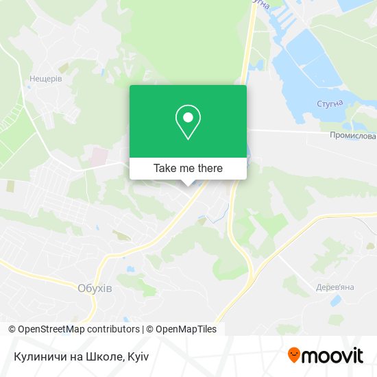 Кулиничи на Школе map