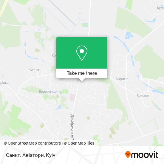 Санкт. Авіатори map
