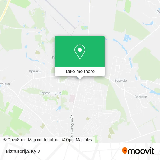 Карта Bizhuterija