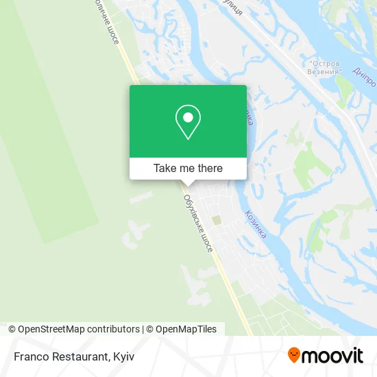 Карта Franco Restaurant