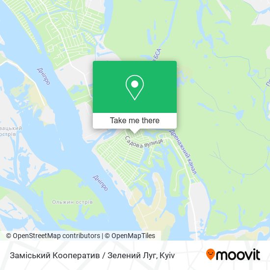 Заміський Кооператив / Зелений Луг map