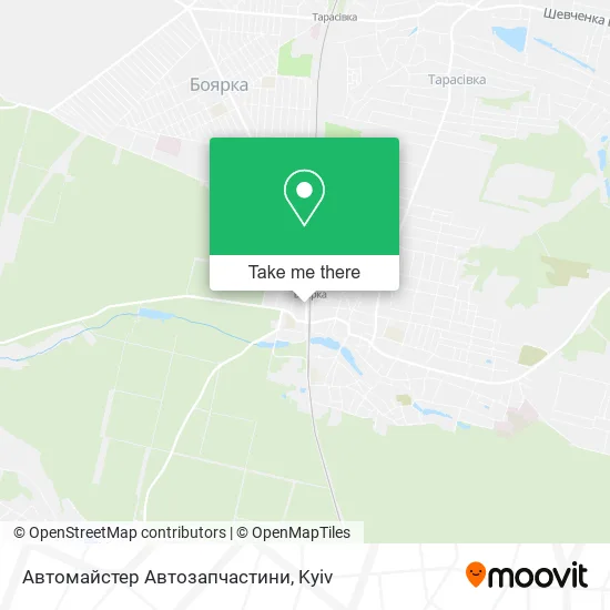 Карта Автомайстер Автозапчастини