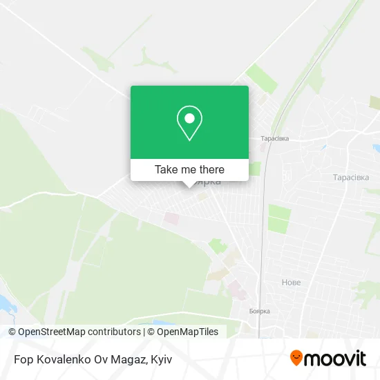 Карта Fop Kovalenko Ov Magaz