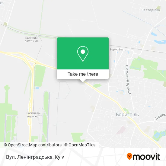 Карта Вул. Ленінградська