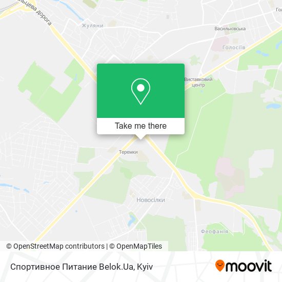 Карта Спортивное Питание Belok.Ua