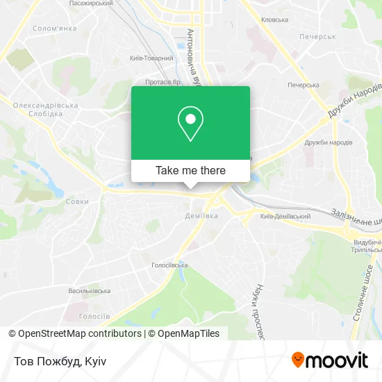 Карта Тов Пожбуд