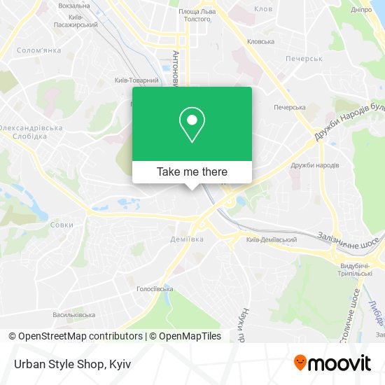 Urban Style Shop map