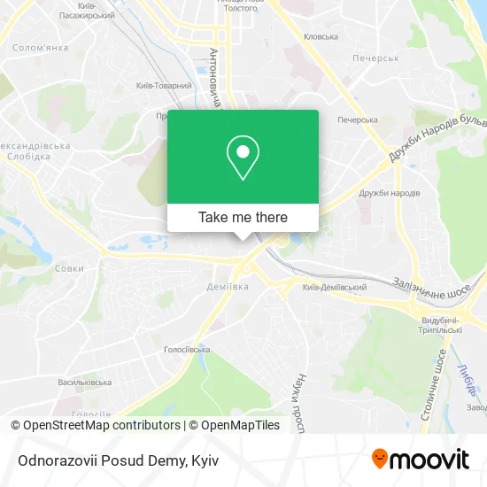 Карта Odnorazovii Posud Demy
