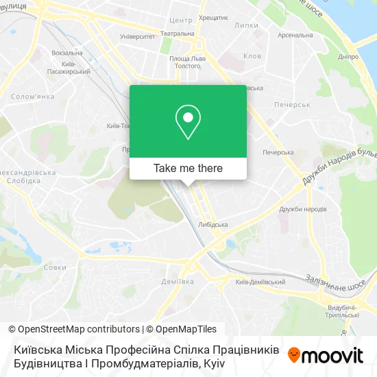 Карта Київська Міська Професійна Спілка Працівників Будівництва І Промбудматеріалів