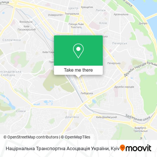 Карта Націрнальна Транспортна Асоцвація України